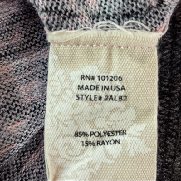 Soft Surroundings Midnight Floral V Neck Sweater S - Picture 8 of 12